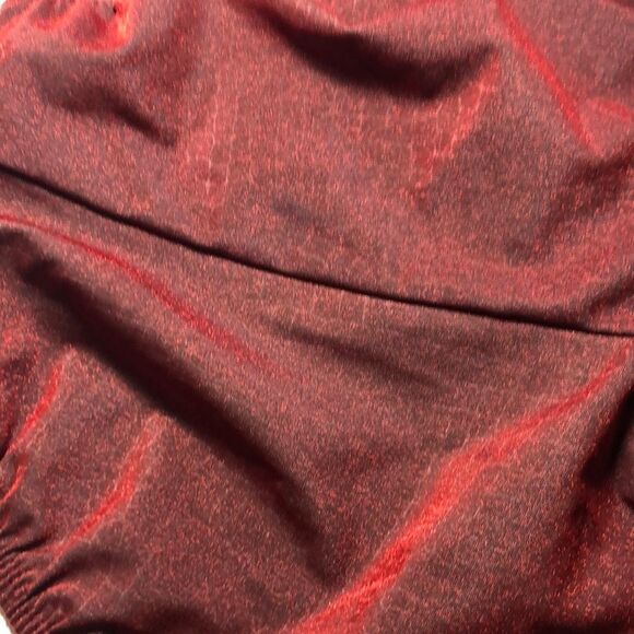 Liz Claiborne Sz 6 Red Shimmery Bodysuit - Picture 2 of 8
